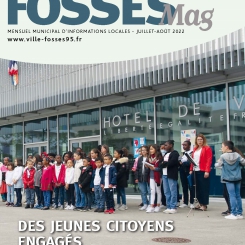 Détail de la couverture du Fosses Mag de juillet-août 2022