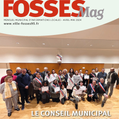 Détail de la couverture du Fosses Mag d'avril-mai 2024